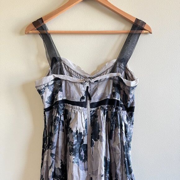 Loft Ann Taylor Empire‎ Waist Dress with sheer straps Size 6 Floral Print… - Picture 7 of 8